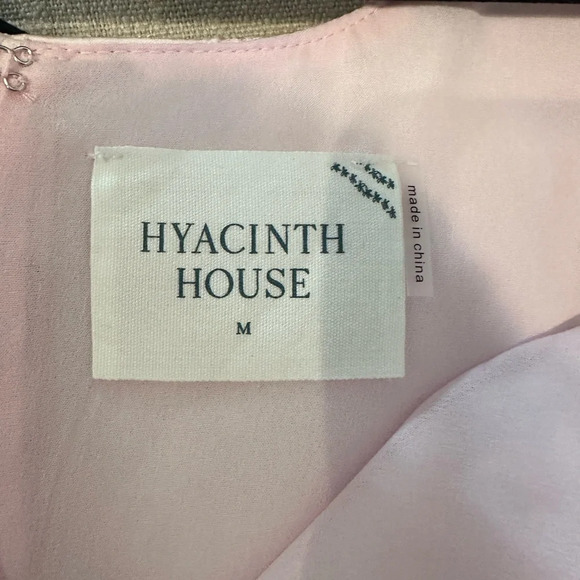 NWT Tuckernuck HYACINTH HOUSE Pink Jacquard Empire Ella Mini Dress Medium - Picture 9 of 9
